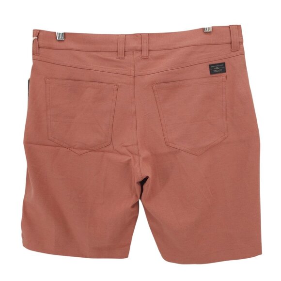NWT TRAVIS MATHEW Apparent Wind Shorts Copper Performance Eco 9" Inseam Sz 36 - Picture 2 of 7